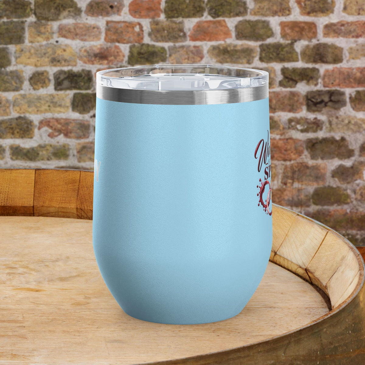 Wine Tasting Is My Favorite Sport Personalized 12oz Wine Tumbler
