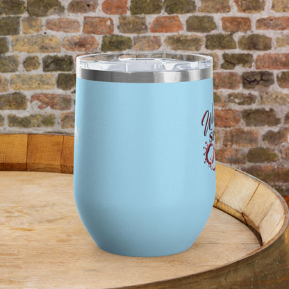 Wine Tasting Is My Favorite Sport Personalized 12oz Wine Tumbler