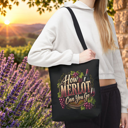 How Merlot Can You Go Personalized Tote Bag