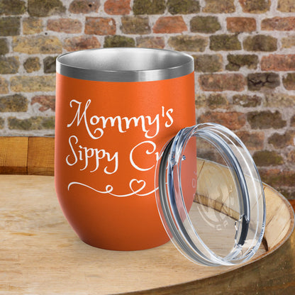 Mommy's Sippy Cup Personalized Wine Tumbler