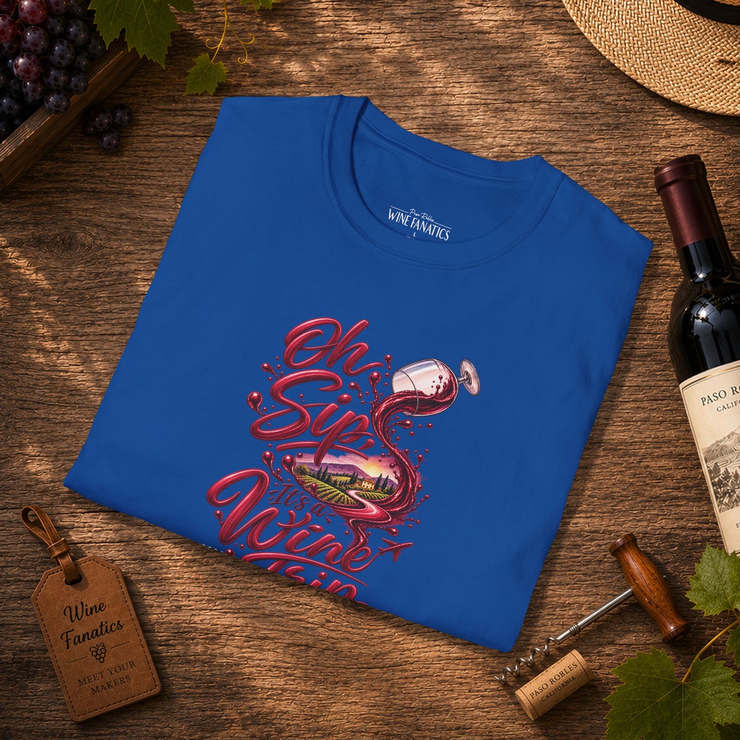 Oh Sip It's A Wine Trip Personalized Crewneck Tee