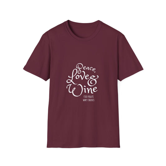Peace, Love & Wine Unisex Softstyle T-Shirt