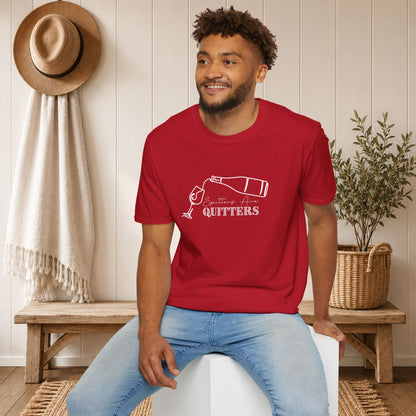 Spitters Are Quitters (wine) Crewneck Tee