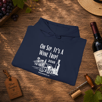 Oh Sip It's A Wine Trip 2025 Personalized Hoodie