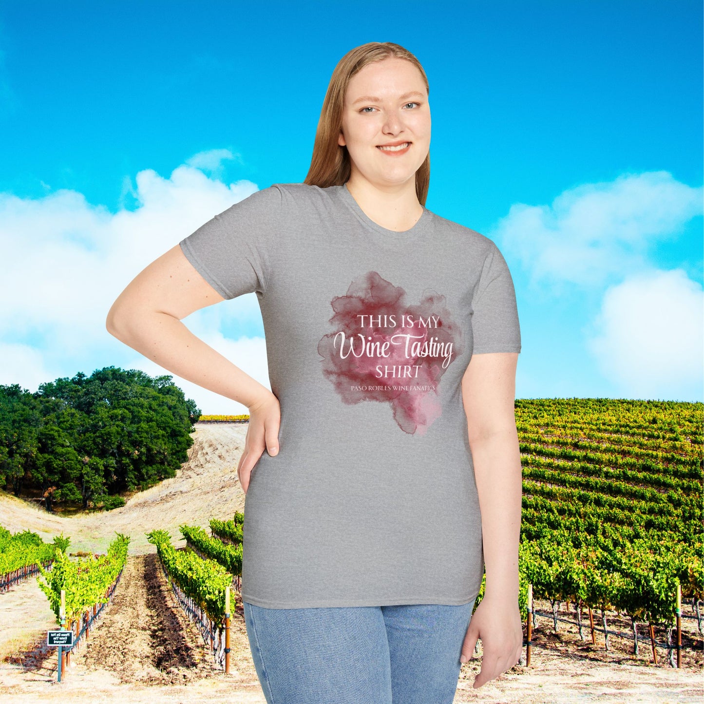 This Is My Wine Tasting Shirt (stain) Unisex Softstyle T-Shirt