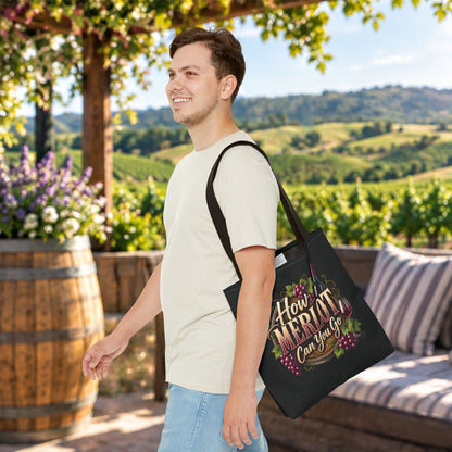 How Merlot Can You Go Personalized Tote Bag