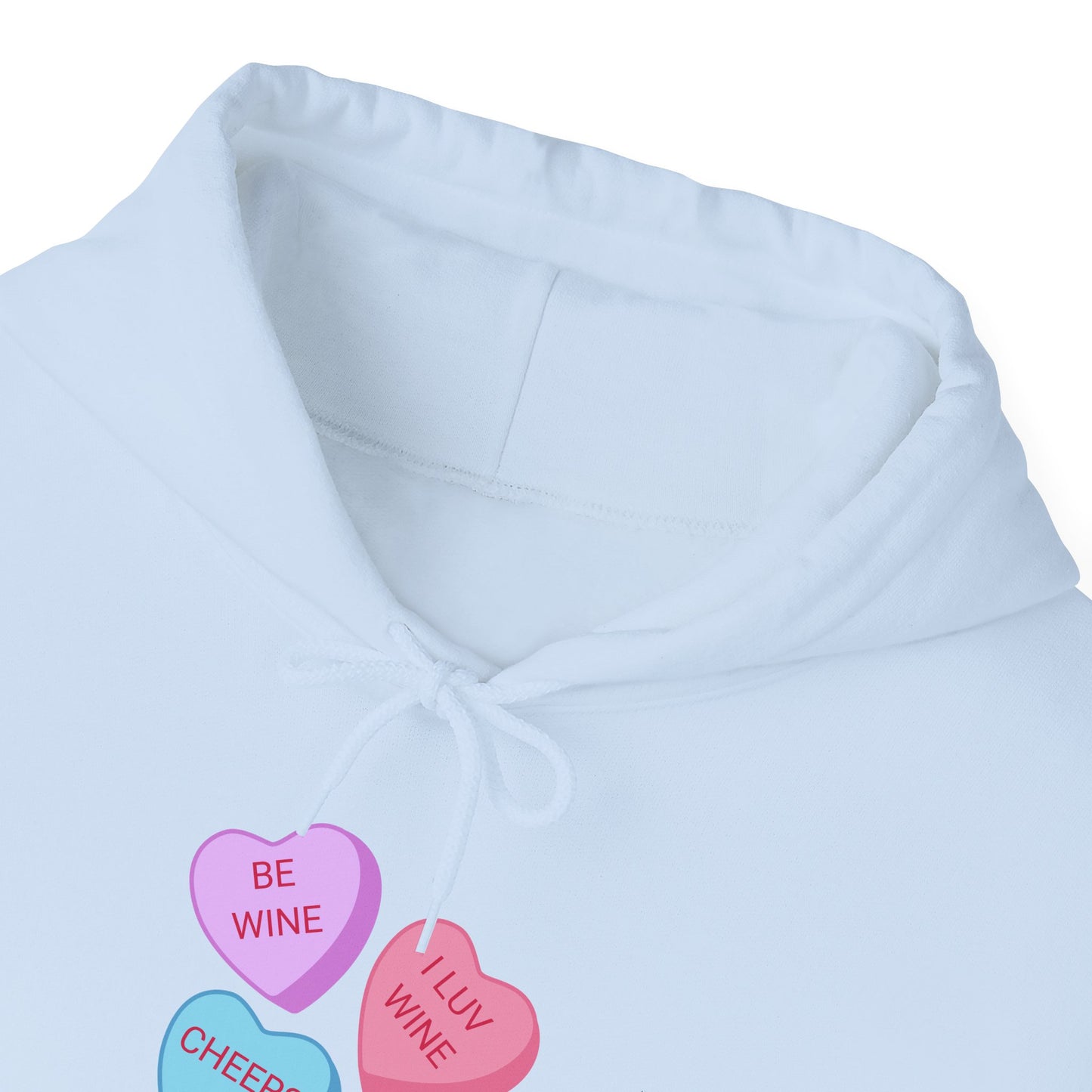 Wine Conversation Hearts Hoodie