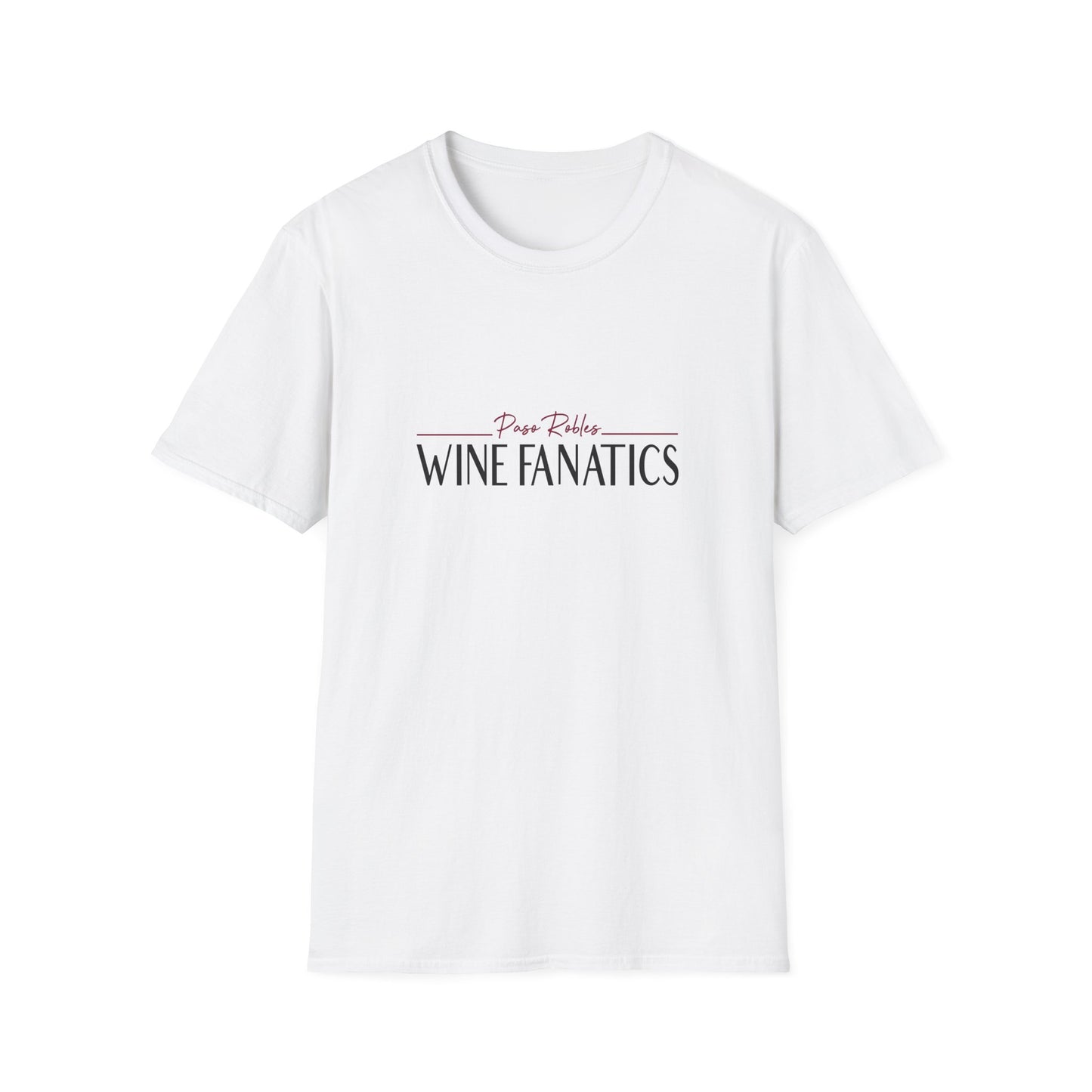 Paso Robles Wine Fanatics Logo Unisex Softstyle T-Shirt