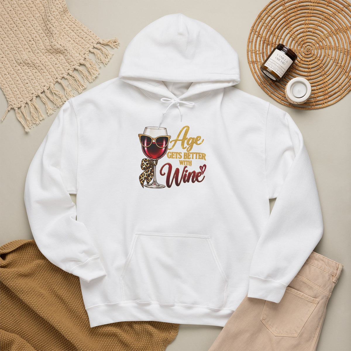 Age Gets Better With Wine Hoodie