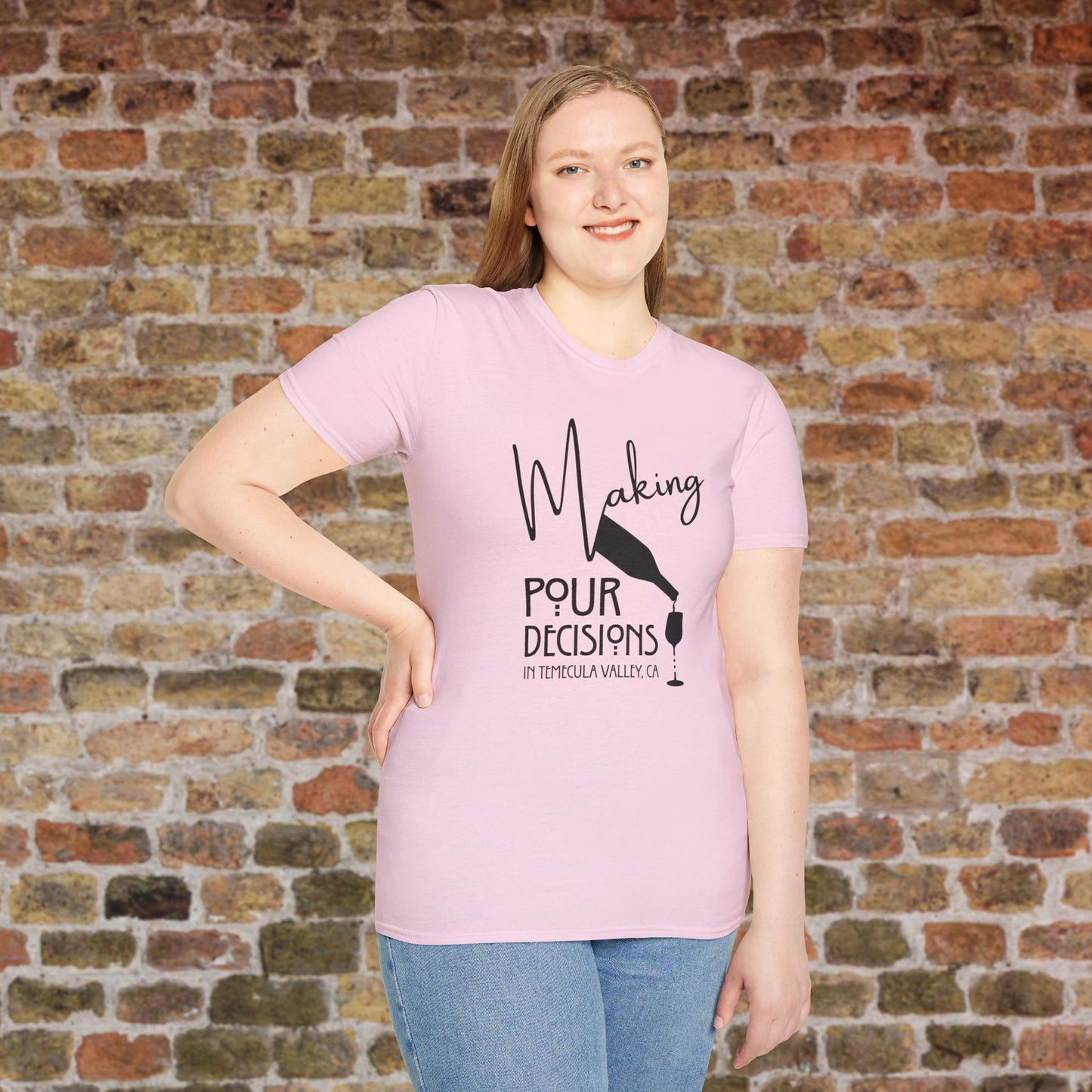 Temecula Valley - Making Pour Decisions Crew Neck Tee