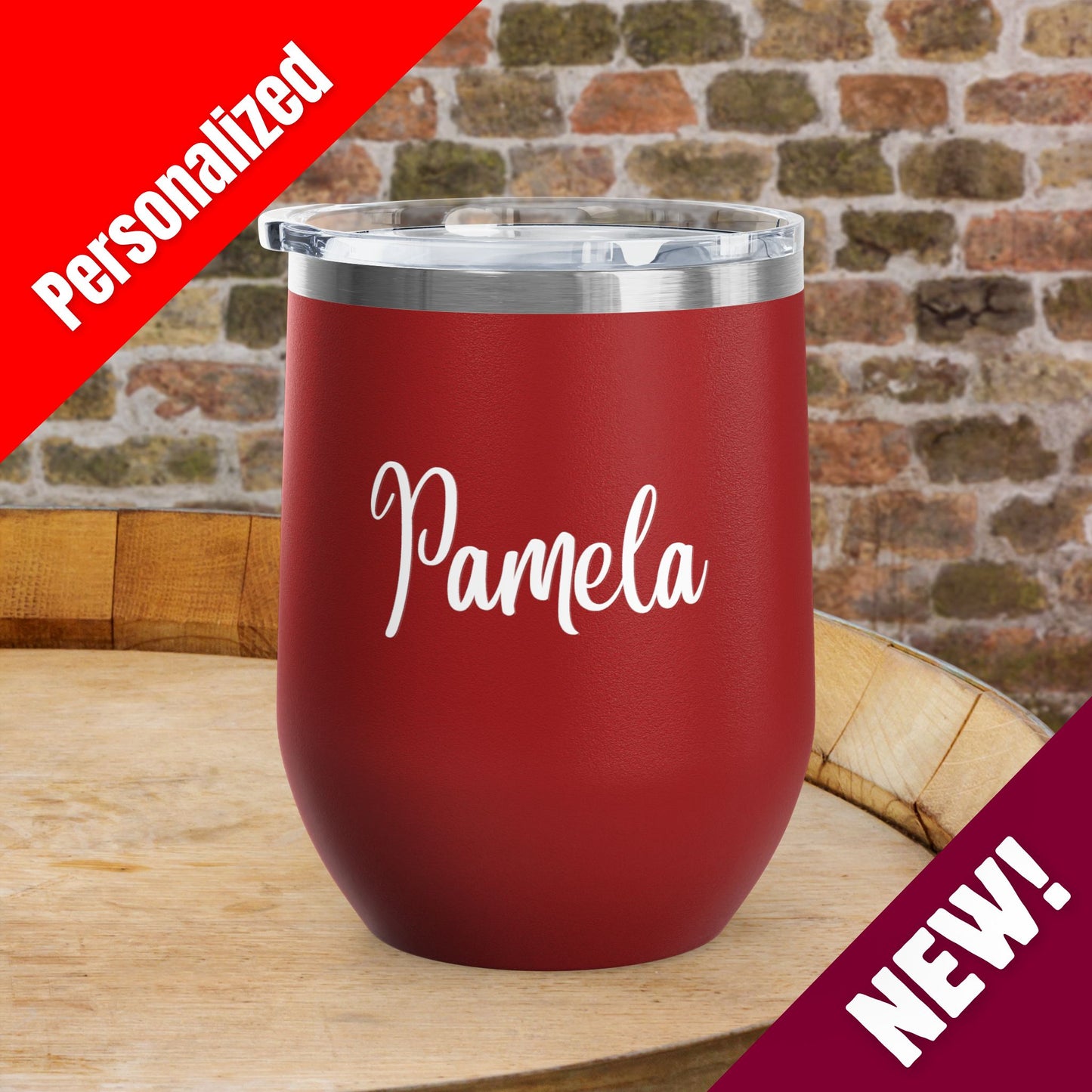Cheers to 250 Years Independence Day Personalized 12oz Wine Tumbler