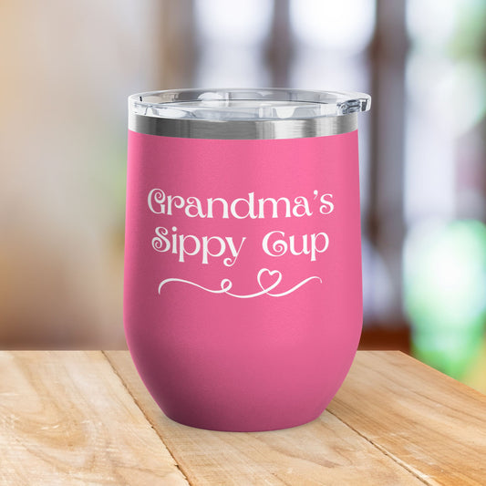 Grandma's Sippy Cup Wine Tumbler
