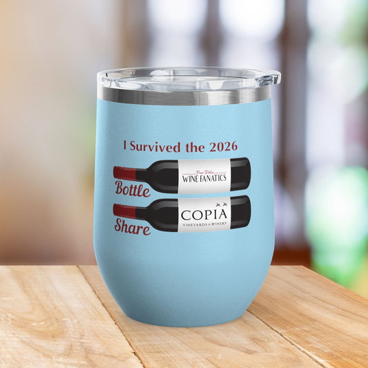 PRWF 2026 Bottle Share Event 12oz Wine Tumbler