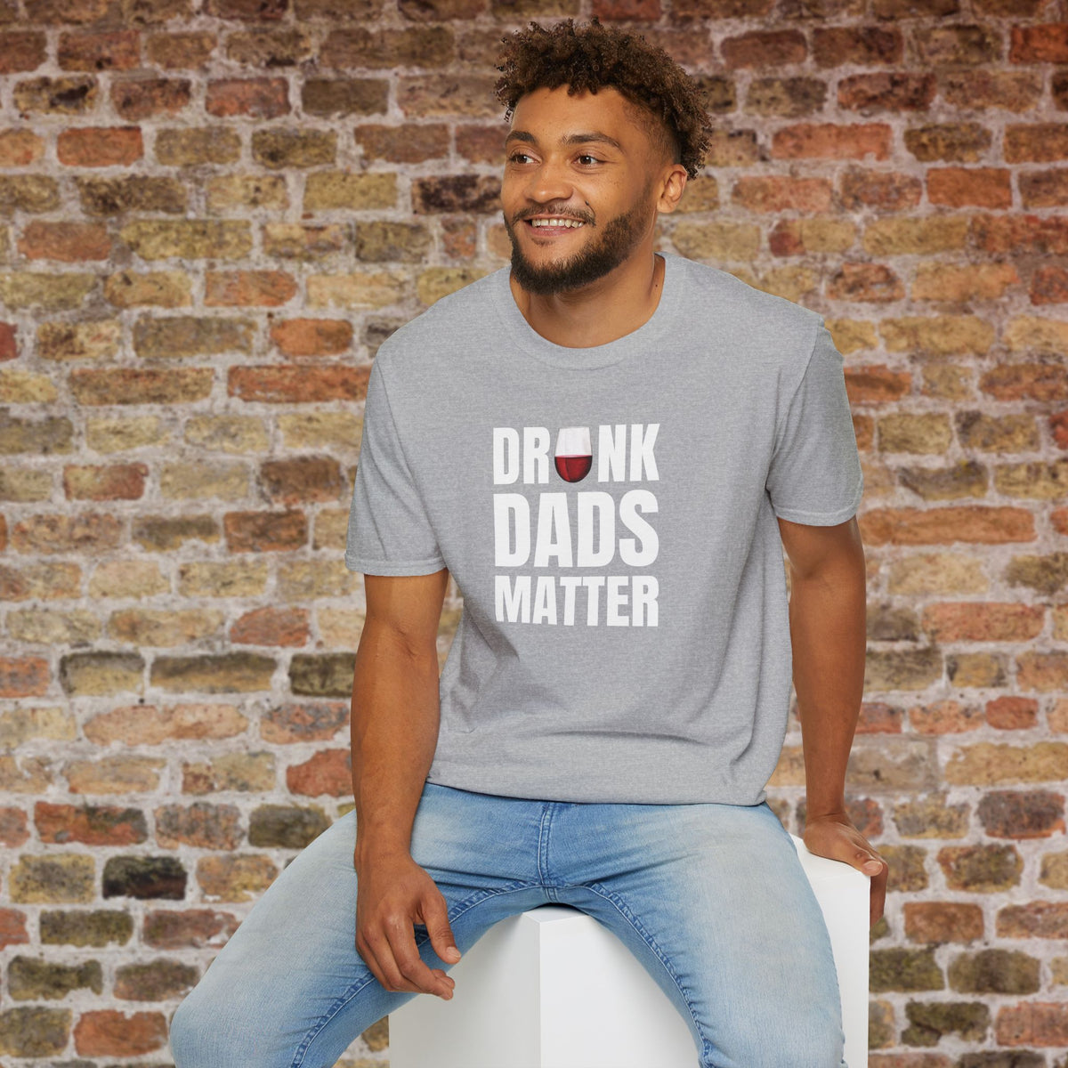 Drunk Dads Matter Crew Neck T-Shirt