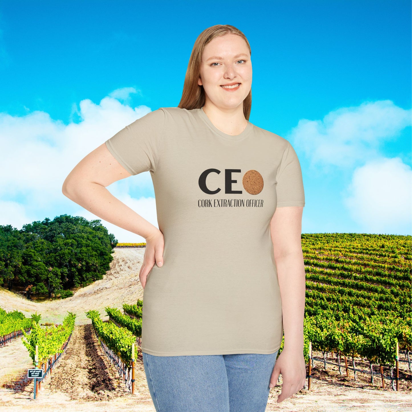 CEO Cork Extraction Officer Unisex Softstyle T-Shirt