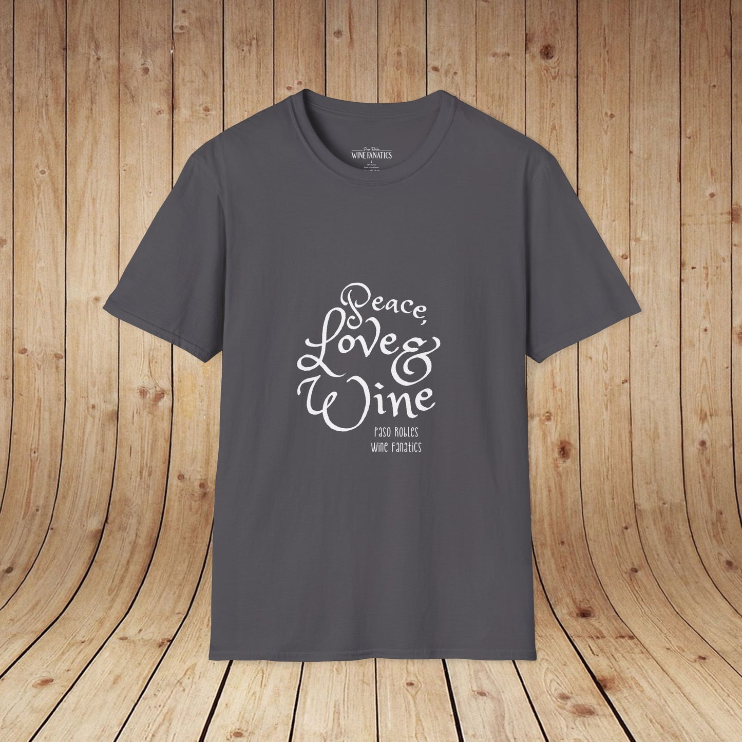 Peace, Love & Wine Unisex Softstyle T-Shirt