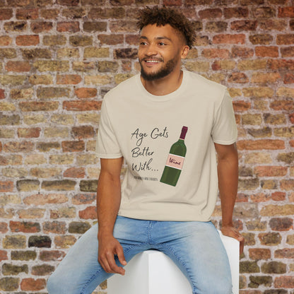 Age Gets Better With Wine Crewneck T-Shirt