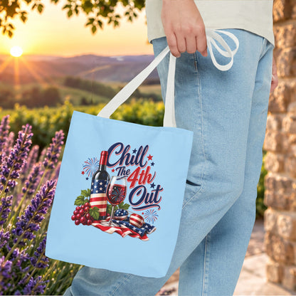 Chill The 4th Out Personalized Tote Bag