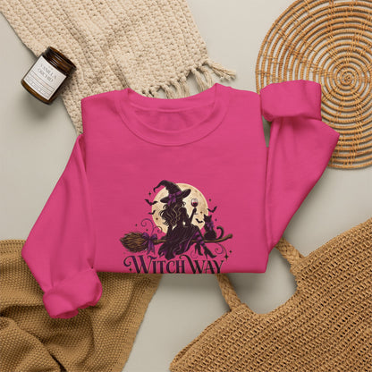 Witch Way To The Wine Sweatshirt