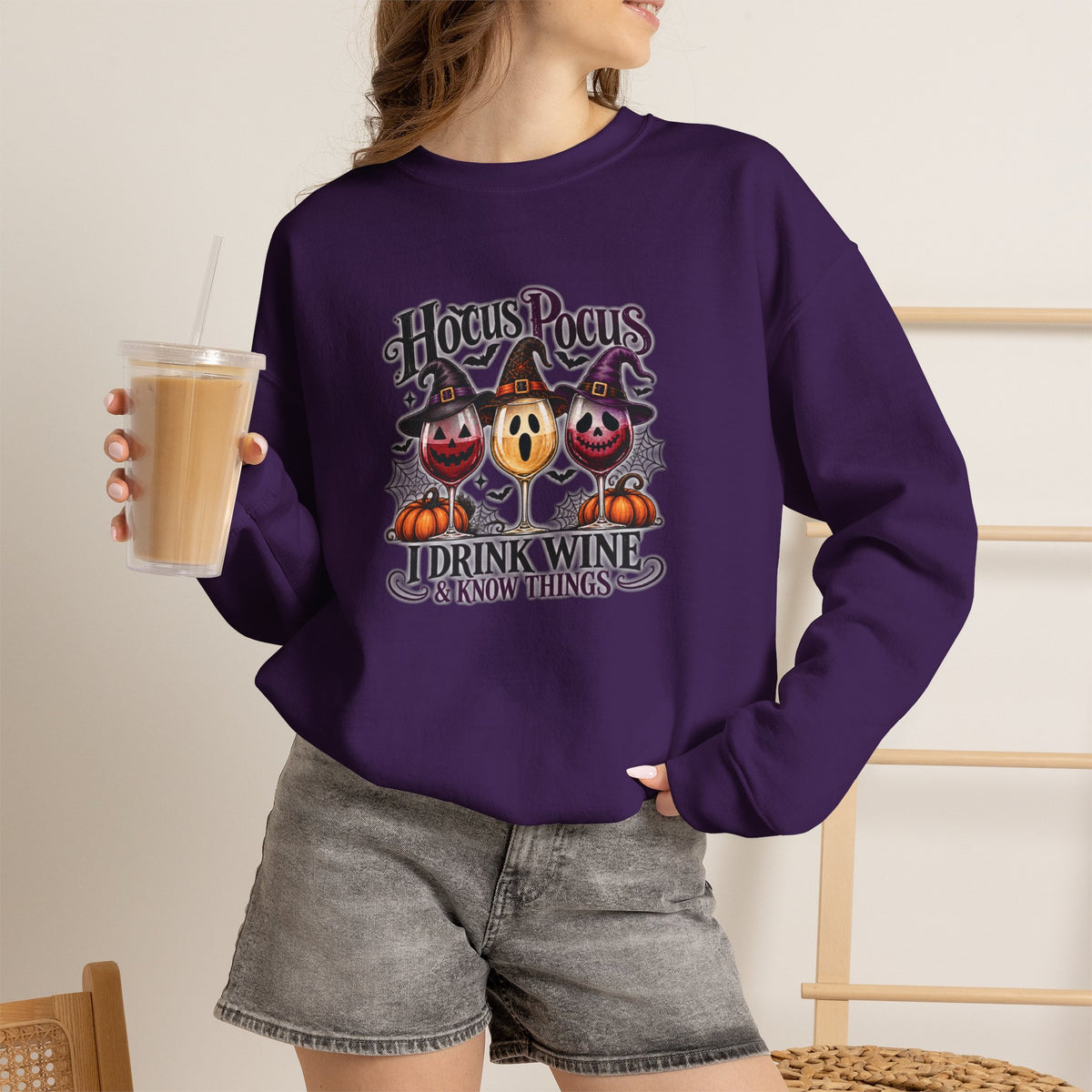 Hocus Pocus I Drink Wine & Know Things Sweatshirt