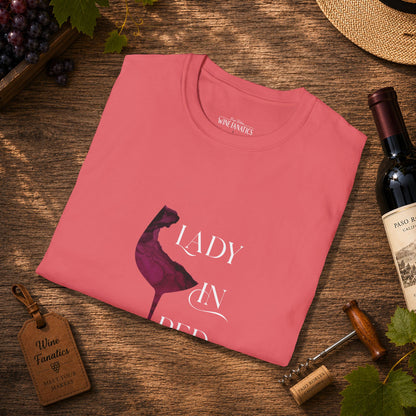 Lady In Red Crewneck Tee