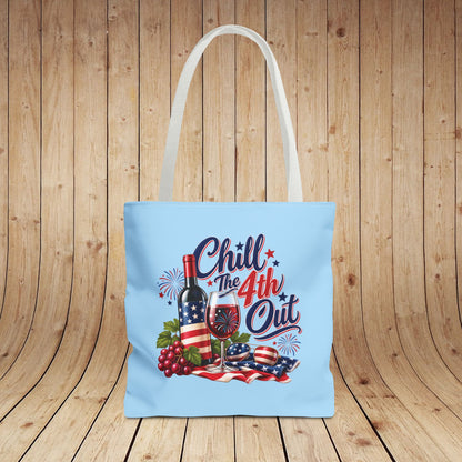 Chill The 4th Out Personalized Tote Bag