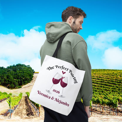 The Perfect Pairing Personalized Tote Bag (ENTER NAMES & YEAR BELOW IN THE ORDER SPECIAL INSTRUCTIONS)