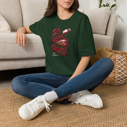 Oh Sip It's A Wine Trip Personalized Crewneck Tee