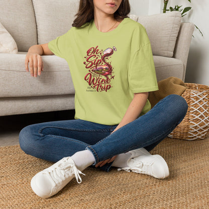 Oh Sip It's A Wine Trip Personalized Crewneck Tee