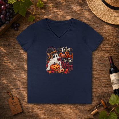 I Am One Sheet To The Wine Ladies V-Neck T-Shirt