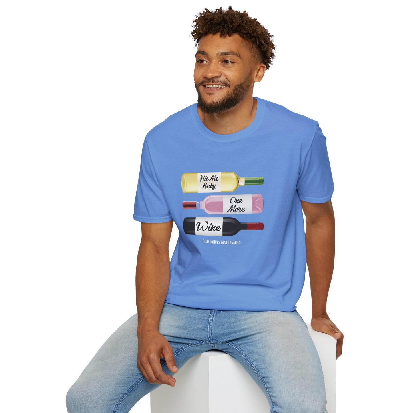 Hit Me Baby One More Wine Unisex Softstyle T-Shirt