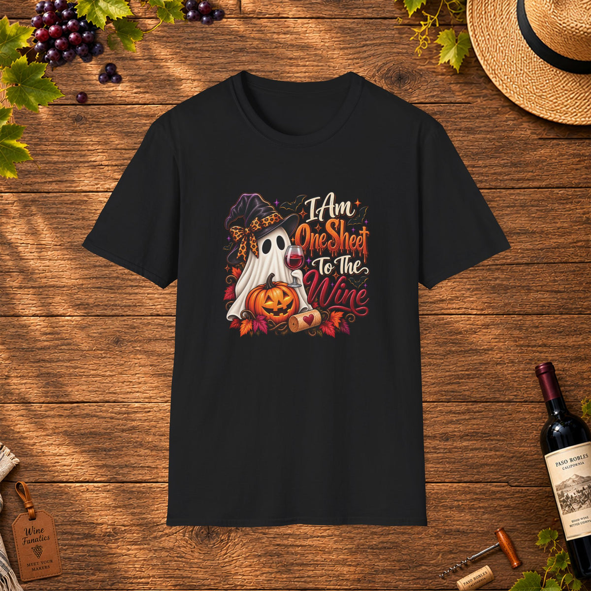 I Am One Sheet To The Wine Unisex Softstyle T-Shirt