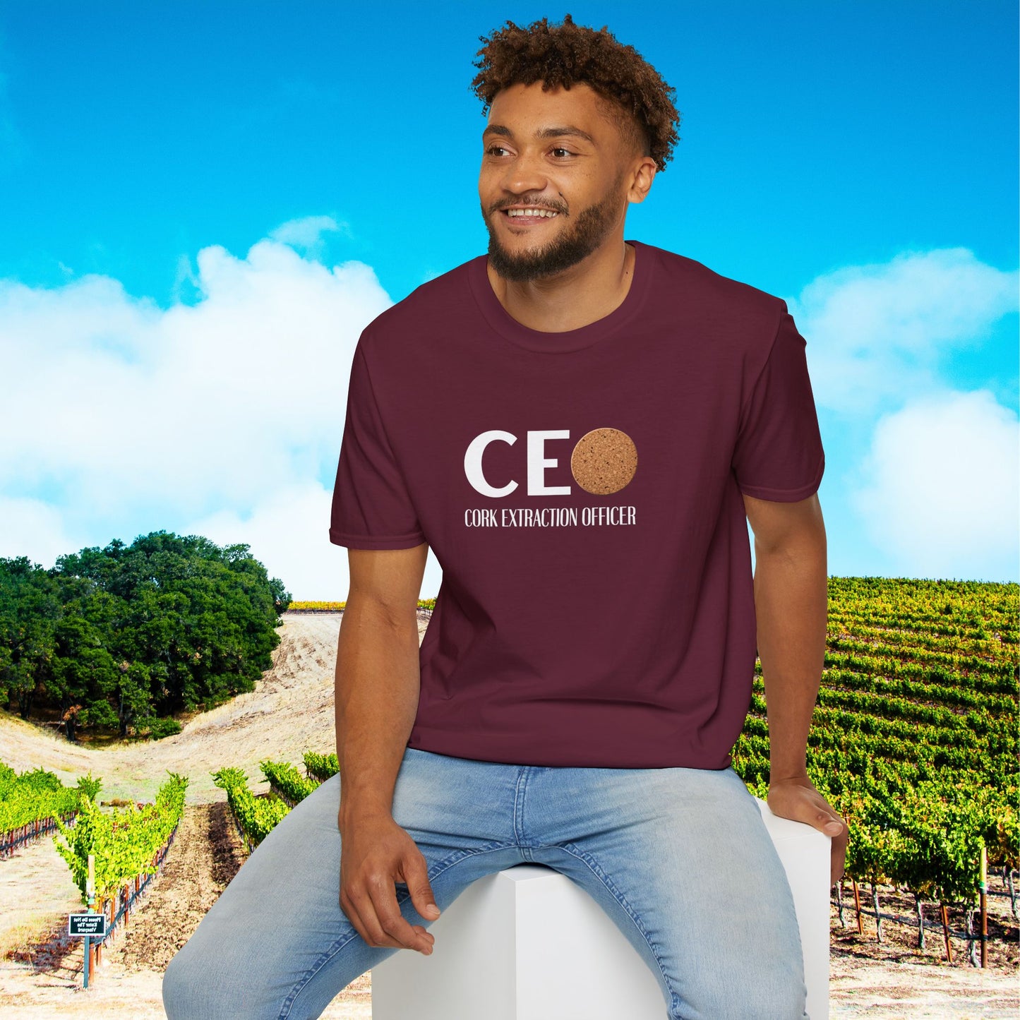 CEO Cork Extraction Officer Unisex Softstyle T-Shirt