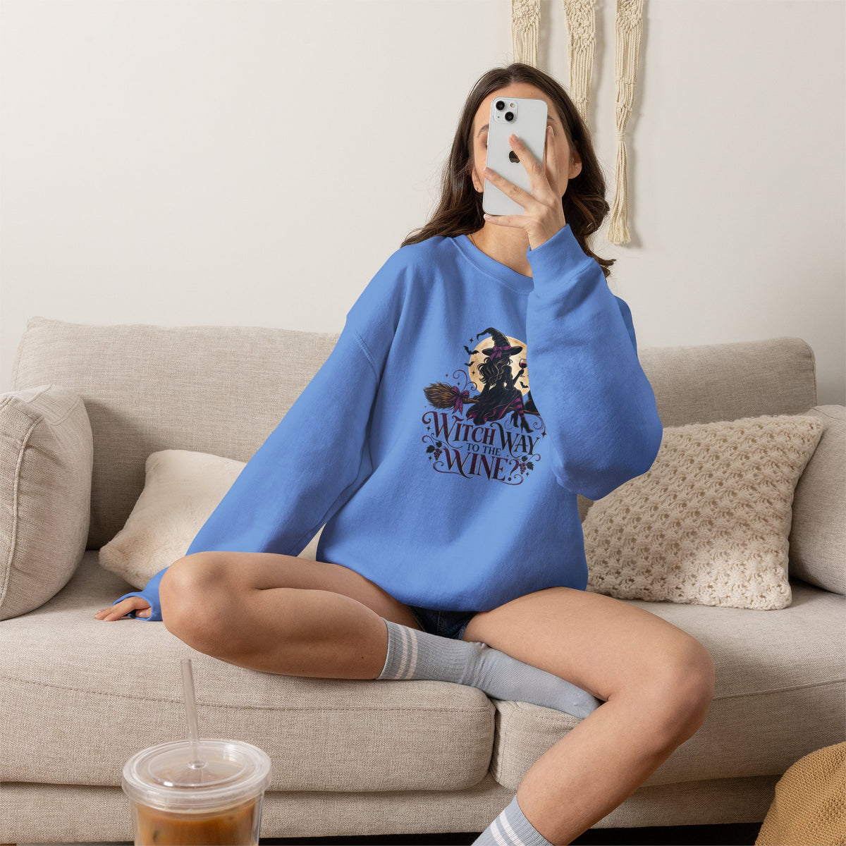 Witch Way To The Wine Sweatshirt