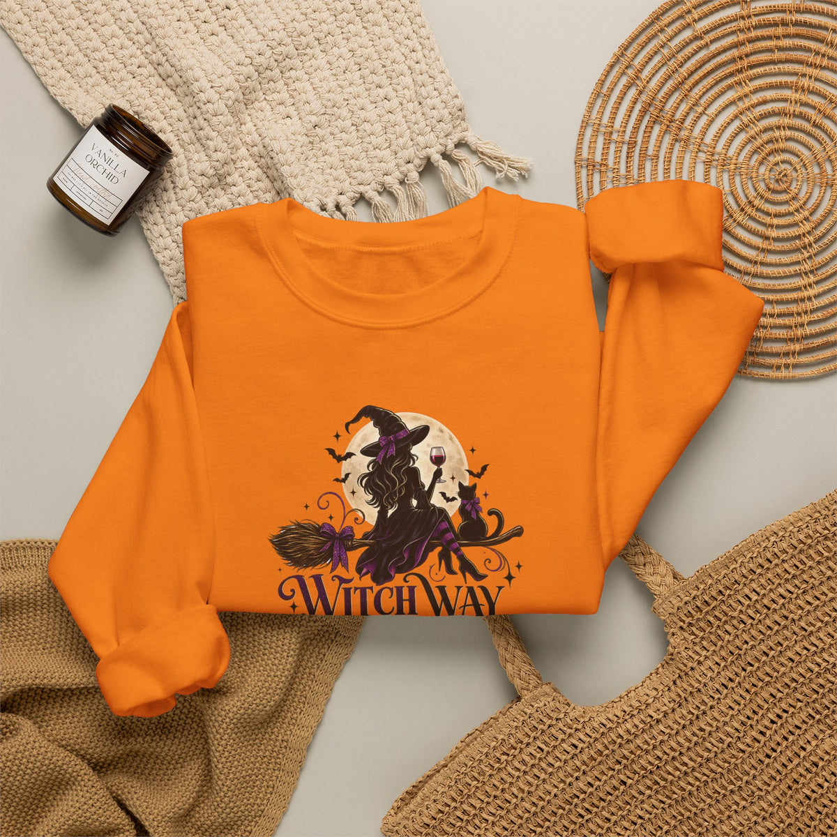 Witch Way To The Wine Sweatshirt