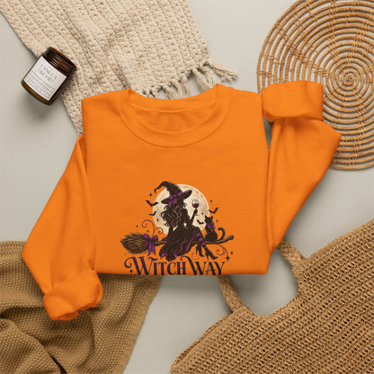 Witch Way To The Wine Sweatshirt