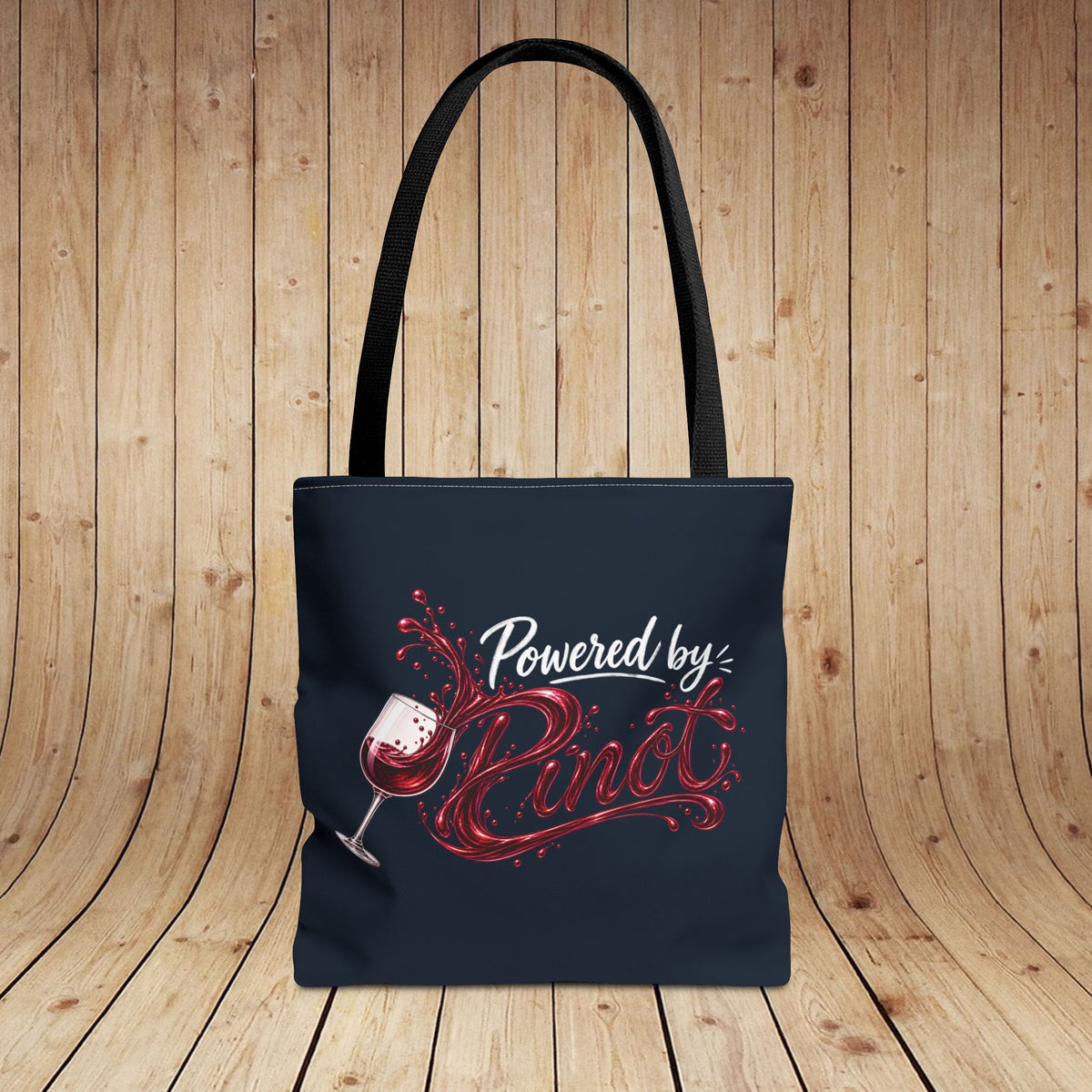 Powered By Pinot Personalized Tote Bag