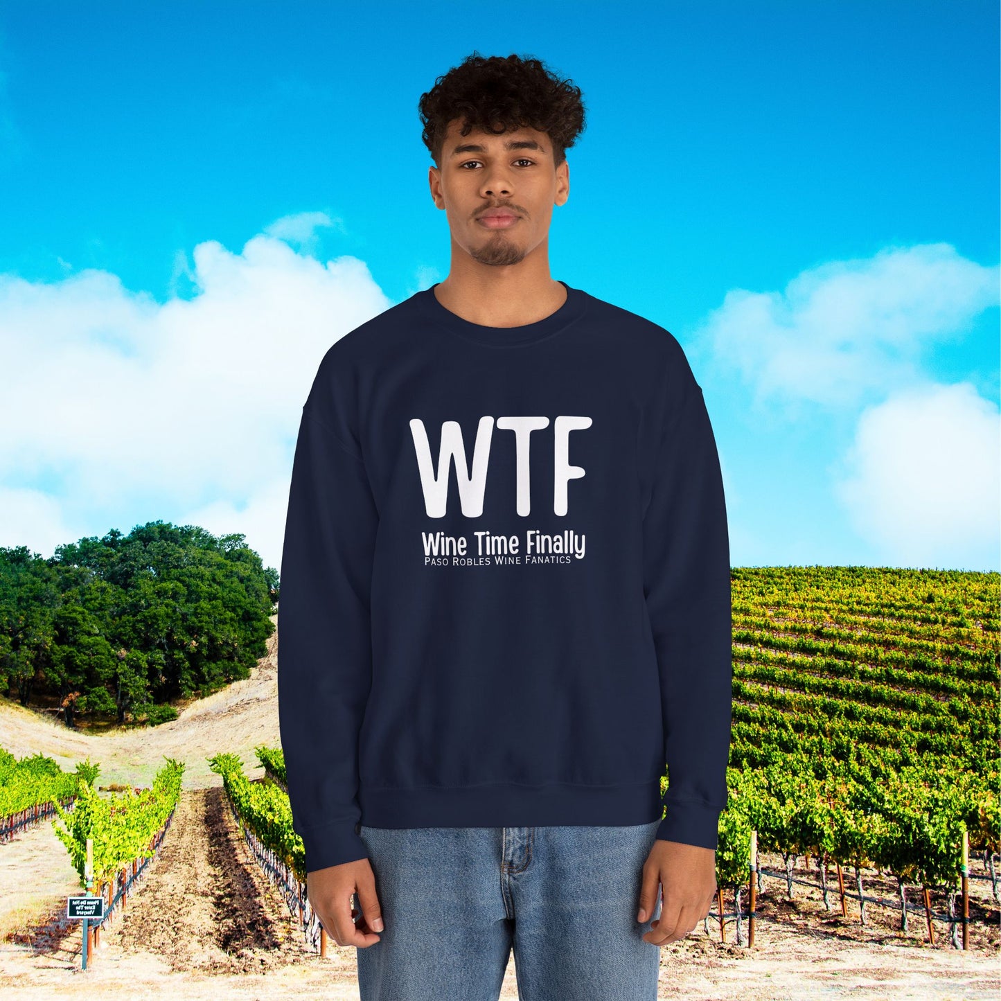 WTF Wine Tasting Finally Sweatshirt