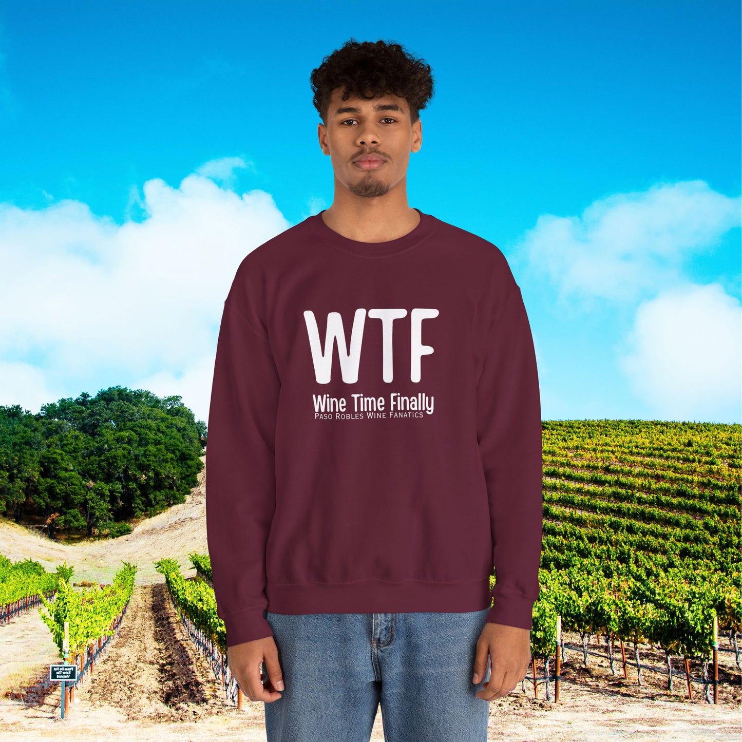 WTF Wine Tasting Finally Sweatshirt