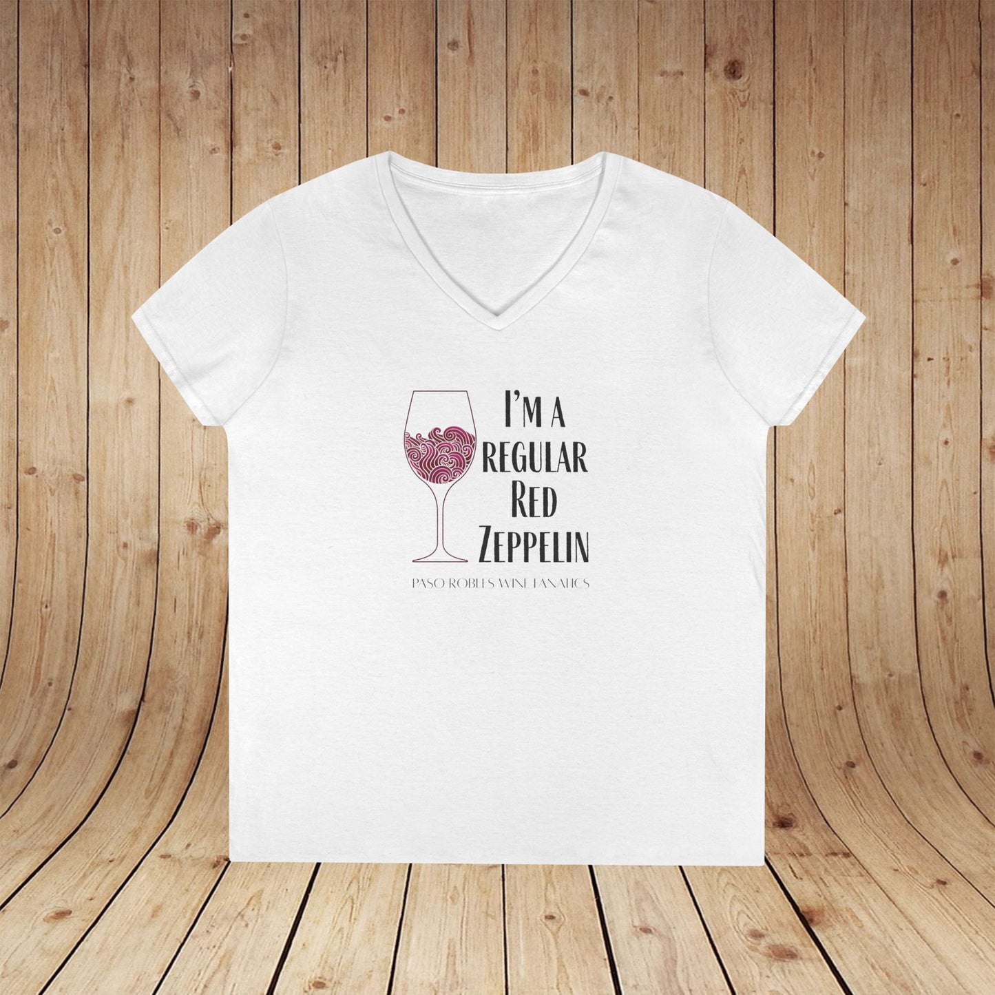 I'm A Regular Red Zeppelin Ladies V-Neck Tee