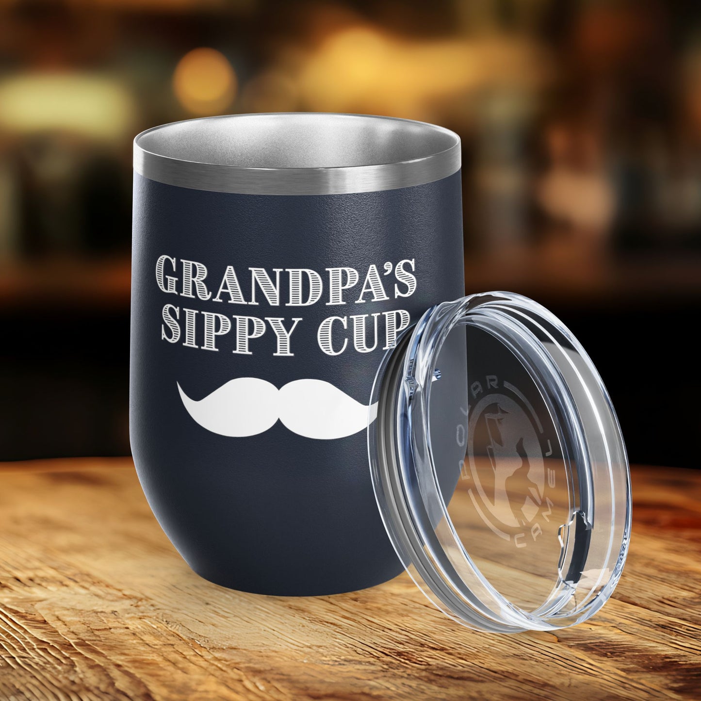 Grandpa's Sippy Cup (mustache) Wine Tumbler