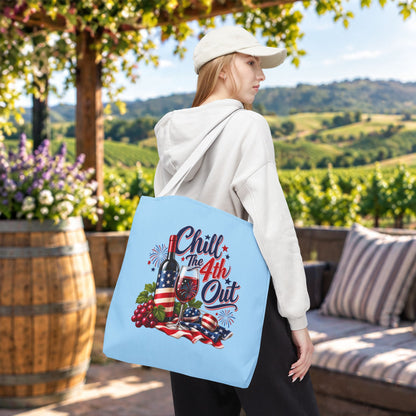 Chill The 4th Out Personalized Tote Bag