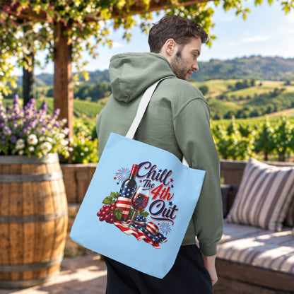 Chill The 4th Out Personalized Tote Bag