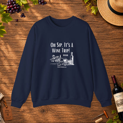 Oh Sip It's A Wine Trip 2025 Personalized Sweatshirt