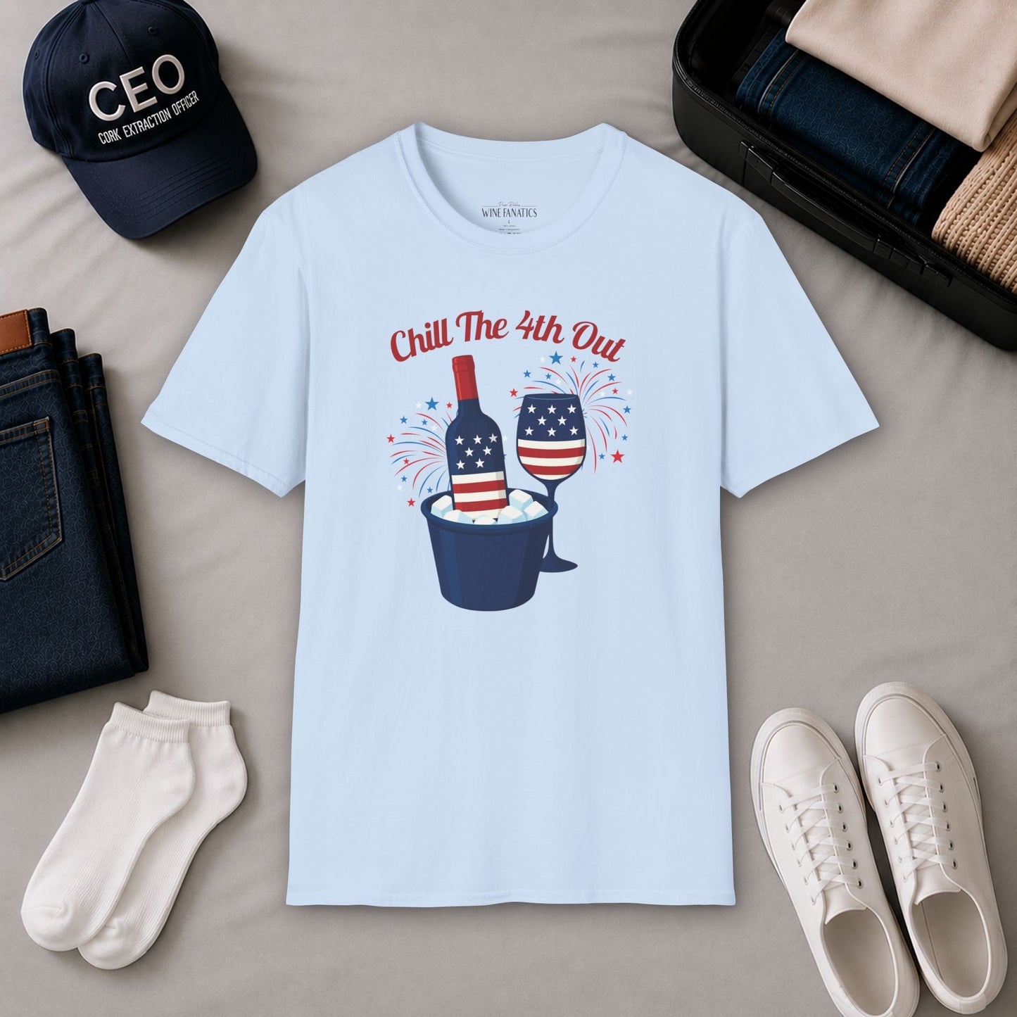 Chill The 4th Out Unisex Softstyle T-Shirt