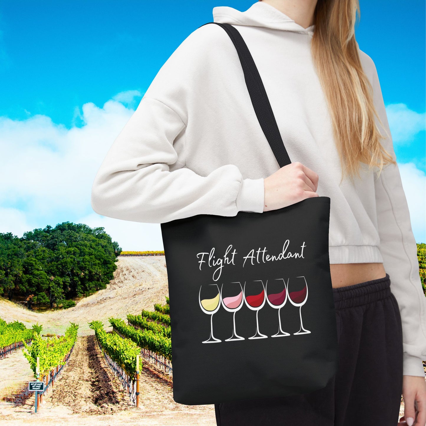 Flight Attendant Personalized Tote Bag