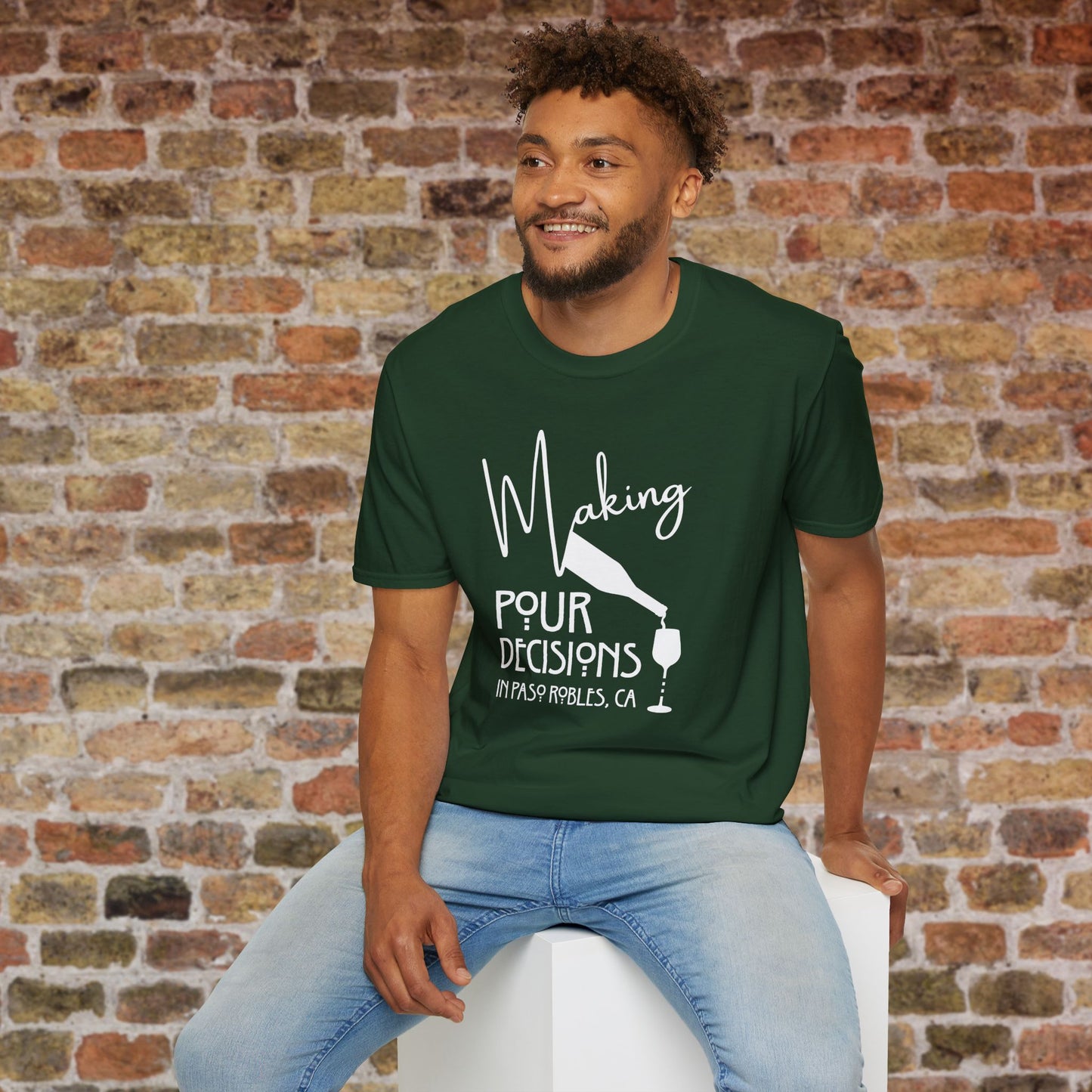 Paso Robles - Making Pour Decisions Crewneck Tee