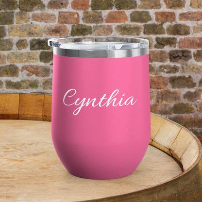 Drunk Wives Matter Personalized 12oz Wine Tumbler