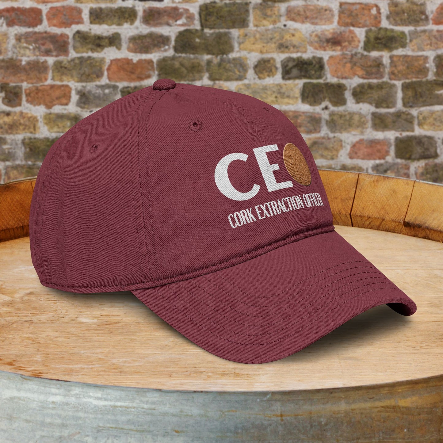 Cork Extraction Officer (CEO) Washed Baseball Cap
