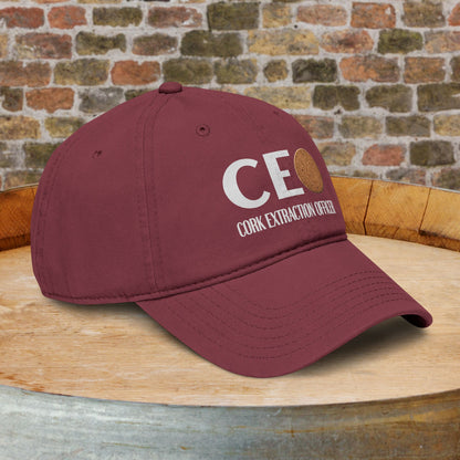 Cork Extraction Officer (CEO) Washed Baseball Cap